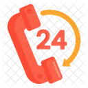 24 Stunden Support  Symbol