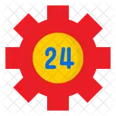 24 Stunden Support  Symbol