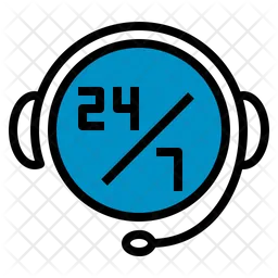 24 Stunden Support  Symbol