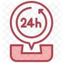 24 Stunden Support  Symbol