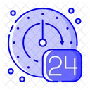 24 Stunden Support  Symbol