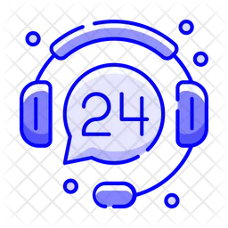 24 Stunden Support  Symbol