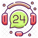 24 Stunden Support  Symbol