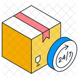 24/7 Delivery Service  Icon