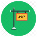 24/7 Service  Symbol