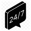 24/7 hour service  Icon