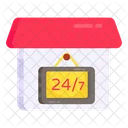 247 Hr Service Home Service Home Support Icon
