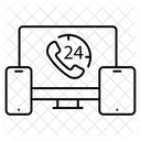 24/7-Service  Symbol