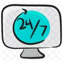 24/7 Service  Symbol