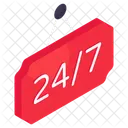 24/7Hr Board Icône