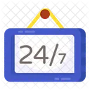 24/7Hr Board  Icon