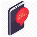 247 Hr Chat Mobile Chat Mobile Message Icon