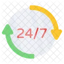 24 7 Hr Service Icon