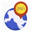 247 Hr Service Chat Global Support Global Chat Icône
