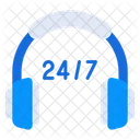 24 Hr Services 24 Hr Support Customer Support アイコン