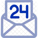 24 X 7 Message Communication Message Icon