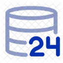 24 X 7 Database Database Server Icon