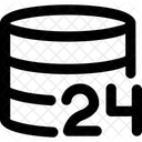 24 X 7 Database Database Server Icon