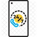24 X 7 Helpline Number Icon