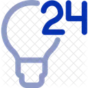 24 X 7 Idea Innovation Concept Icon