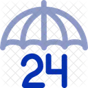24 X 7 Insurance Insurance Coverage Icon