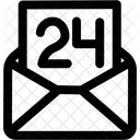 X Message 24 X 7 Message Communication Icon