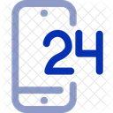 24 X 7 Mobile Mobile Phone Icon
