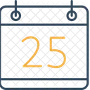 25 Calendar Xmas Day 25 Icon