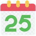 25 Dezember Weihnachten 25 Symbol