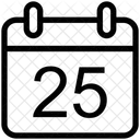 Weihnachten Kalender Datum Symbol