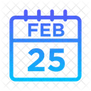 25 de febrero  Icono