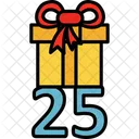 25 Gift Birthday Box Icon