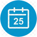 Calendar 25 Christmas Icon
