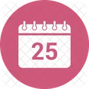 25 December Calendar Icon
