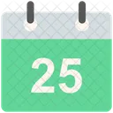 Calendar 25 Christmas Icon