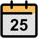 Calendar 25 Christmas Icon