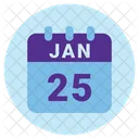 Januar Datum Kalender Symbol