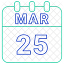 Marz Datum Kalender Icon