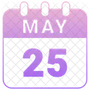 May Calendar Date Icon