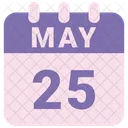 May Calendar Date Icon