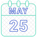 May Calendar Date Icon