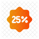 25 Percent  Icon