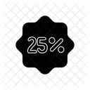 25 Percent  Icon