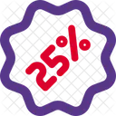 25 Percent Sticker  Icon