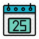 25 Datum Kalender Symbol