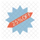 Rabatt 25 Rabatt Angebot Symbol