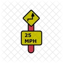 25Mph Speed Limit  Icon