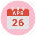 26 April April 26 26 Date Icon