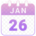 Januar Datum Kalender Symbol