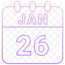 Januar Datum Kalender Symbol